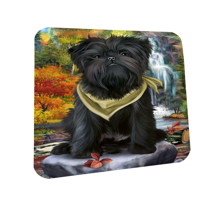 Scenic Waterfall Affenpinscher Dog Coasters Set of 4 CST49558