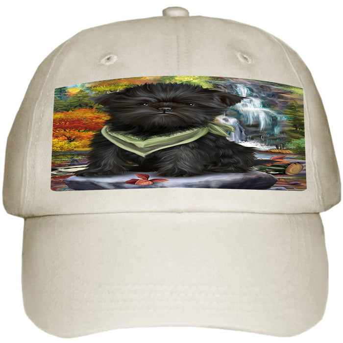 Scenic Waterfall Affenpinscher Dog Ball Hat Cap HAT52683