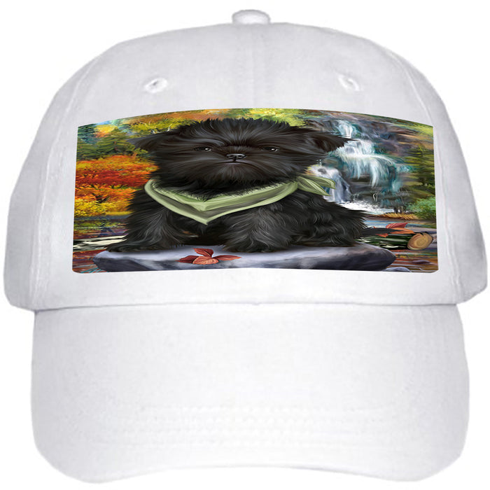 Scenic Waterfall Affenpinscher Dog Ball Hat Cap HAT52683