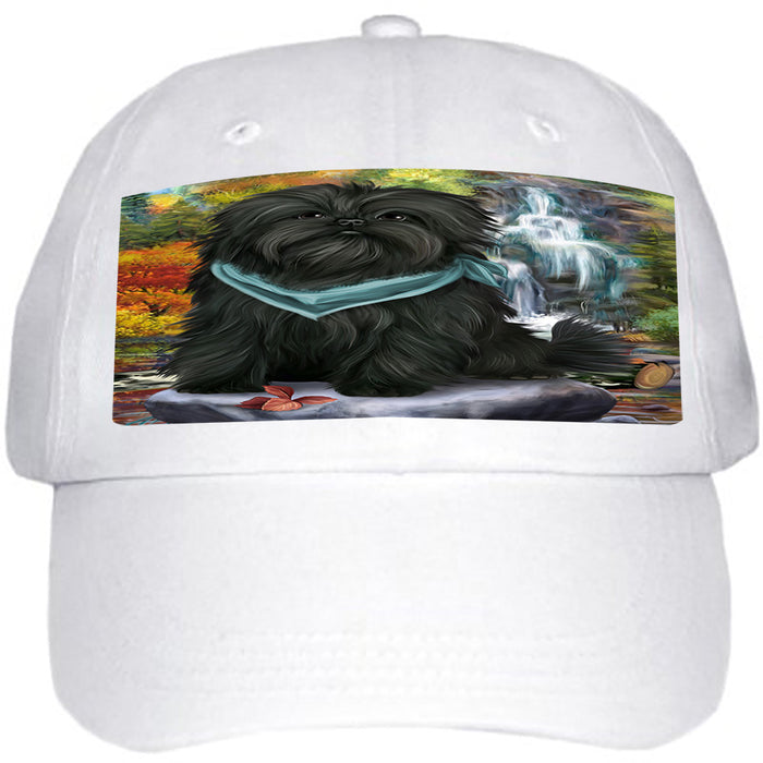 Scenic Waterfall Affenpinscher Dog Ball Hat Cap HAT52686