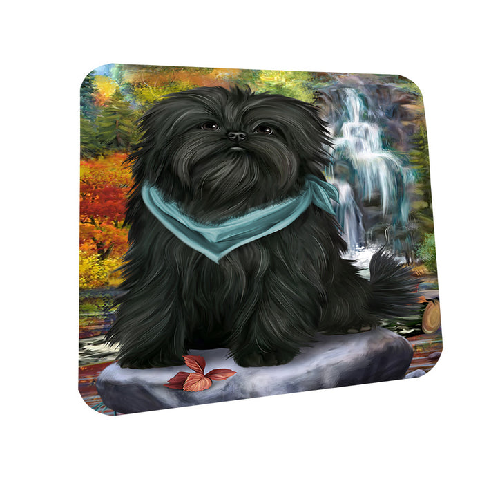 Scenic Waterfall Affenpinscher Dog Coasters Set of 4 CST49560