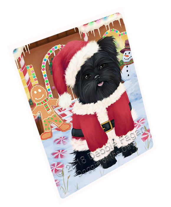 Christmas Gingerbread House Candyfest Affenpinscher Dog Magnet MAG73478 (Small 5.5" x 4.25")