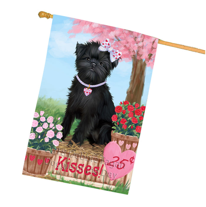 Rosie 25 Cent Kisses Affenpinscher Dog House Flag FLG56432