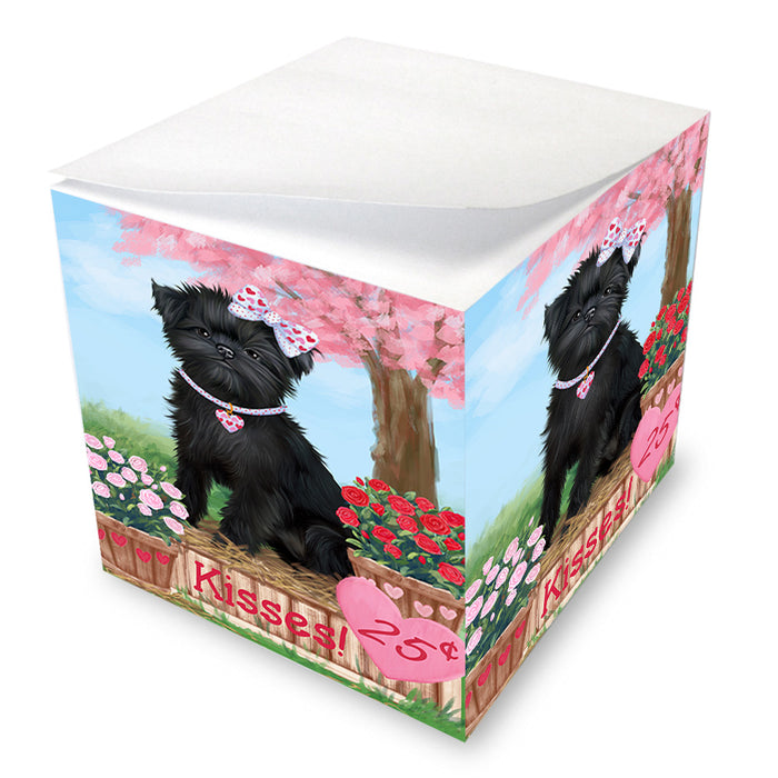 Rosie 25 Cent Kisses Affenpinscher Dog Note Cube NOC53820