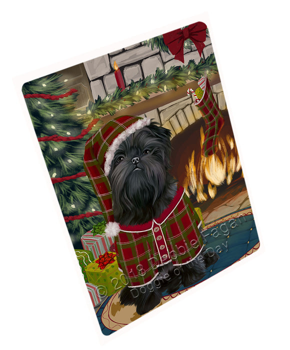 The Stocking was Hung Affenpinscher Dog Magnet MAG70557 (Small 5.5" x 4.25")