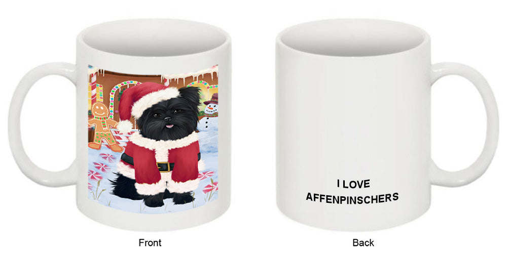 Christmas Gingerbread House Candyfest Affenpinscher Dog Coffee Mug MUG51511