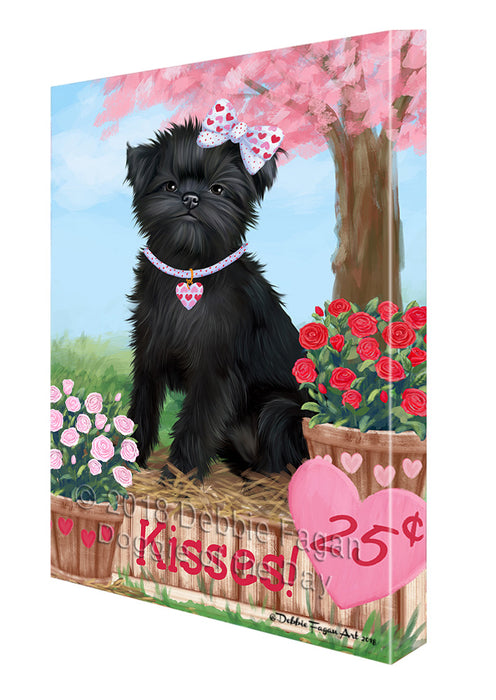 Rosie 25 Cent Kisses Affenpinscher Dog Canvas Print Wall Art Décor CVS123956