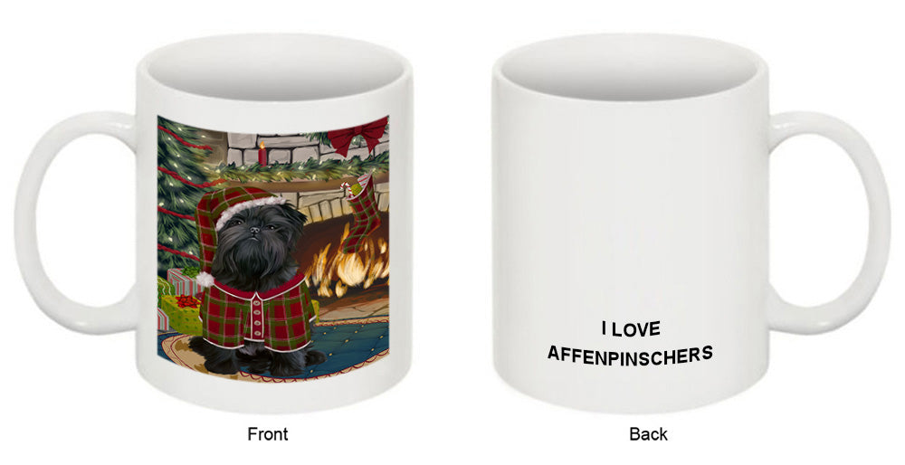 The Stocking was Hung Affenpinscher Dog Coffee Mug MUG50538