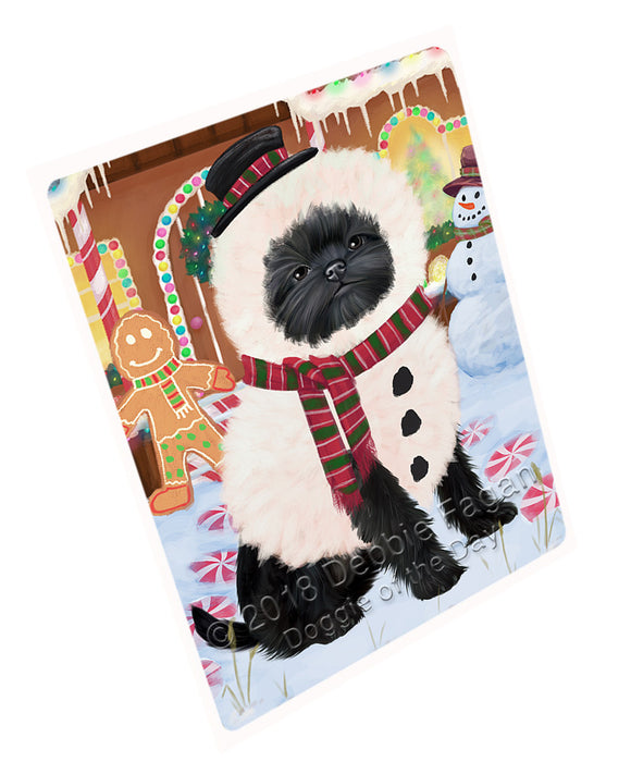 Christmas Gingerbread House Candyfest Affenpinscher Dog Blanket BLNKT124446