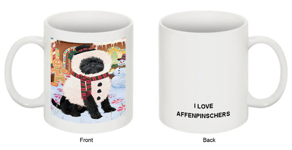 Christmas Gingerbread House Candyfest Affenpinscher Dog Coffee Mug MUG51512