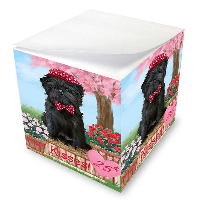 Rosie 25 Cent Kisses Affenpinscher Dog Note Cube NOC53822