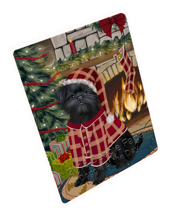 The Stocking was Hung Affenpinscher Dog Magnet MAG70563 (Small 5.5" x 4.25")