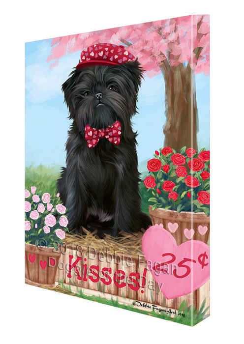 Rosie 25 Cent Kisses Affenpinscher Dog Canvas Print Wall Art Décor CVS123974