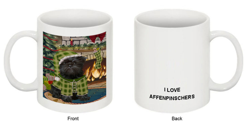 The Stocking was Hung Affenpinscher Dog Coffee Mug MUG50541