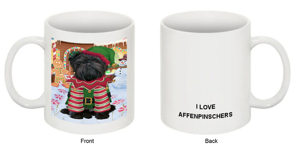 Christmas Gingerbread House Candyfest Affenpinscher Dog Coffee Mug MUG51514