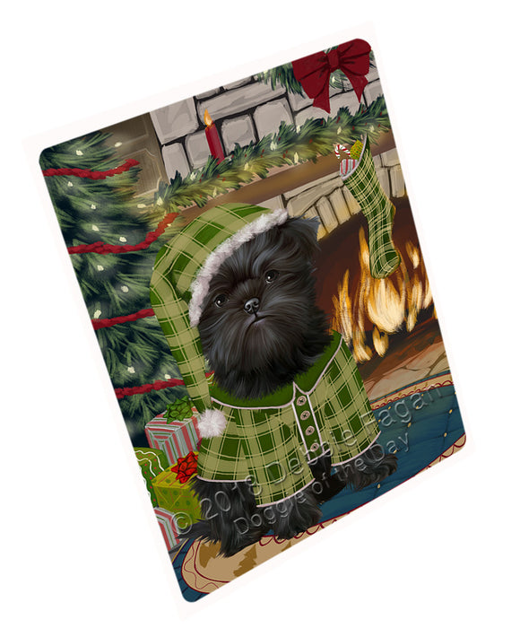 The Stocking was Hung Affenpinscher Dog Magnet MAG70566 (Small 5.5" x 4.25")