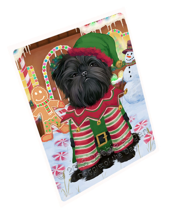 Christmas Gingerbread House Candyfest Affenpinscher Dog Blanket BLNKT124464