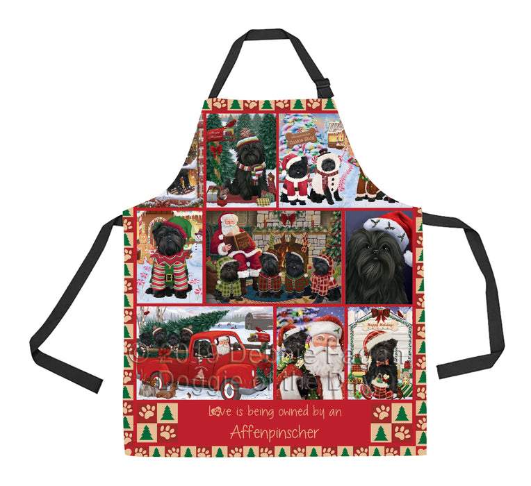 Love is Being Owned Christmas Affenpinscher Dogs Apron