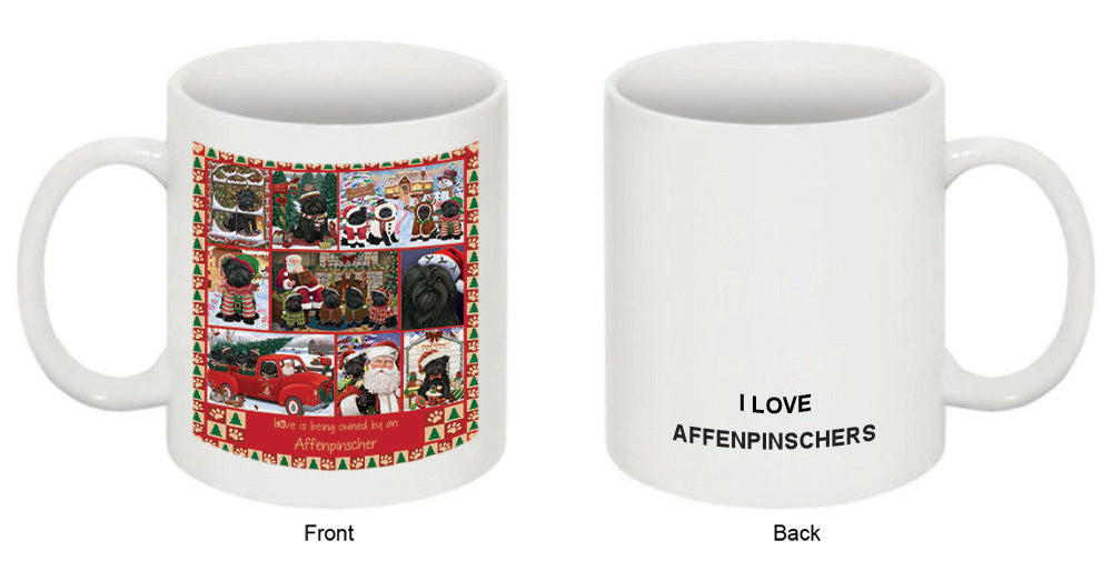 Love is Being Owned Christmas Affenpinscher Dogs Coffee Mug MUG52582