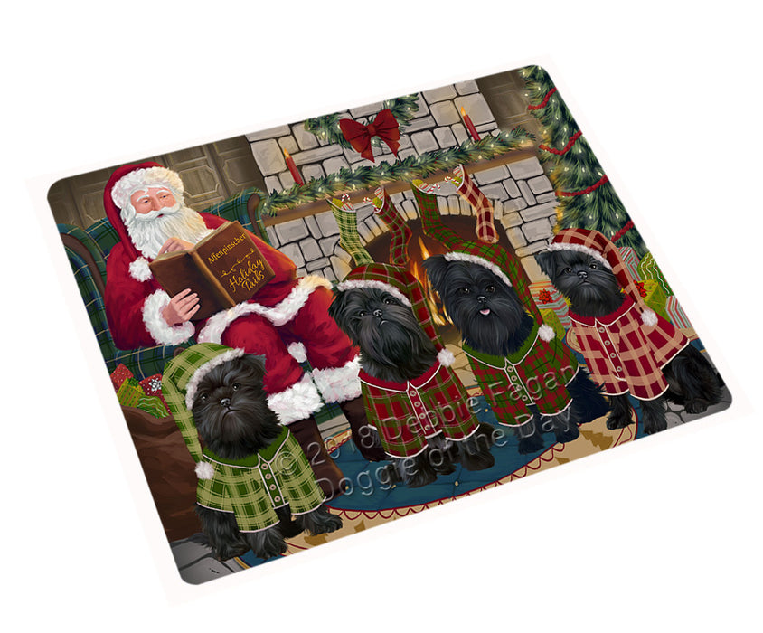 Christmas Cozy Holiday Tails Affenpinschers Dog Magnet MAG70386 (Small 5.5" x 4.25")
