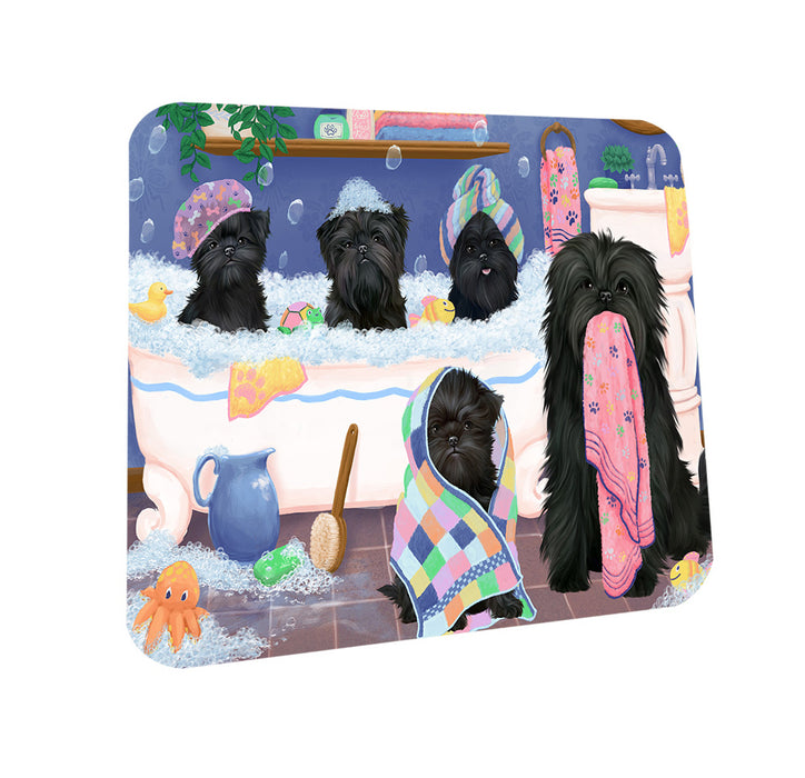 Rub A Dub Dogs In A Tub Affenpinschers Dog Coasters Set of 4 CST56705
