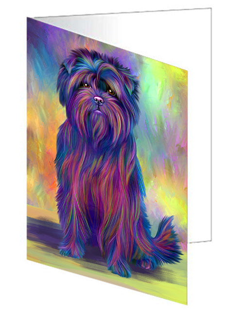 Paradise Wave Affenpinscher Handmade Artwork Assorted Pets Greeting Cards and Note Cards with Envelopes for All Occasions and Holiday Seasons GCD74561
