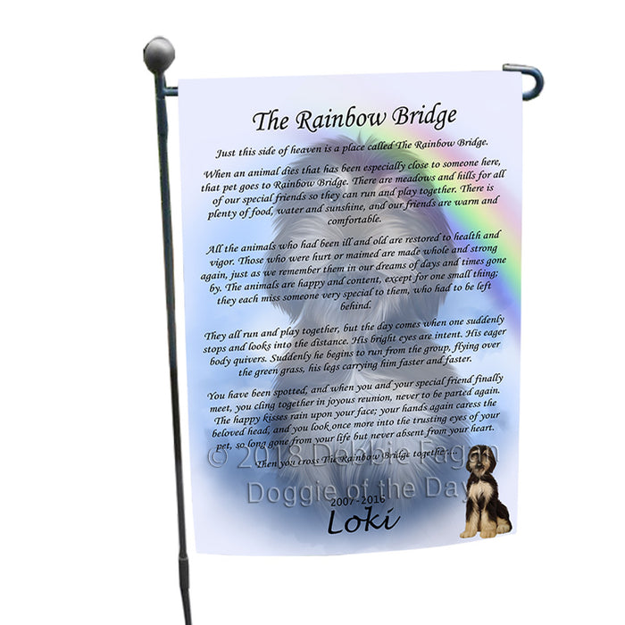 Rainbow Bridge Afghan Hound Dog Garden Flag GFLG56074