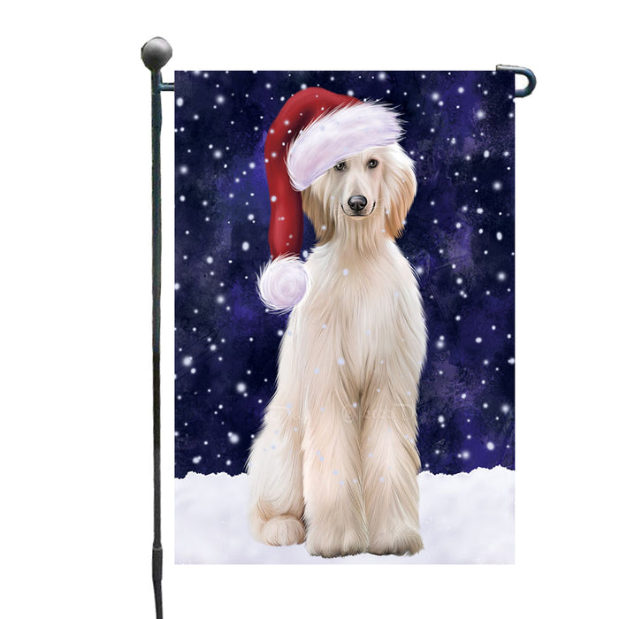 Christmas Let it Snow Afghan Hound Dog Garden Flags Outdoor Decor for Homes and Gardens Double Sided Garden Yard Spring Decorative Vertical Home Flags Garden Porch Lawn Flag for Decorations GFLG68712