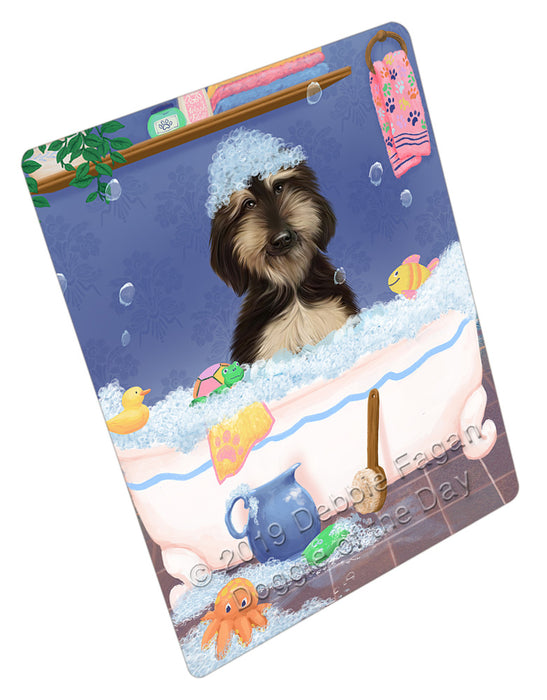 Rub A Dub Dog In A Tub Afghan Hound Dog Refrigerator / Dishwasher Magnet RMAG108642
