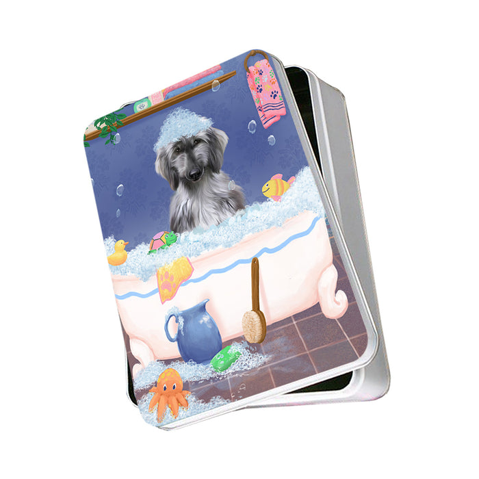 Rub A Dub Dog In A Tub Afghan Hound Dog Puzzle PITN57224