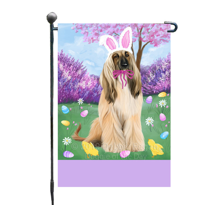 Personalized Easter Holiday Afghan Hound Dog Custom Garden Flags GFLG-DOTD-A58694