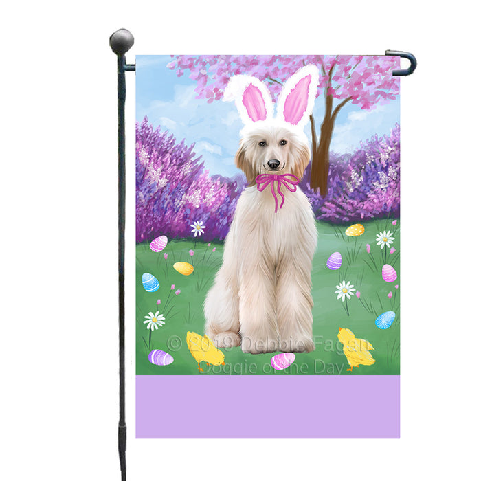 Personalized Easter Holiday Afghan Hound Dog Custom Garden Flags GFLG-DOTD-A58696
