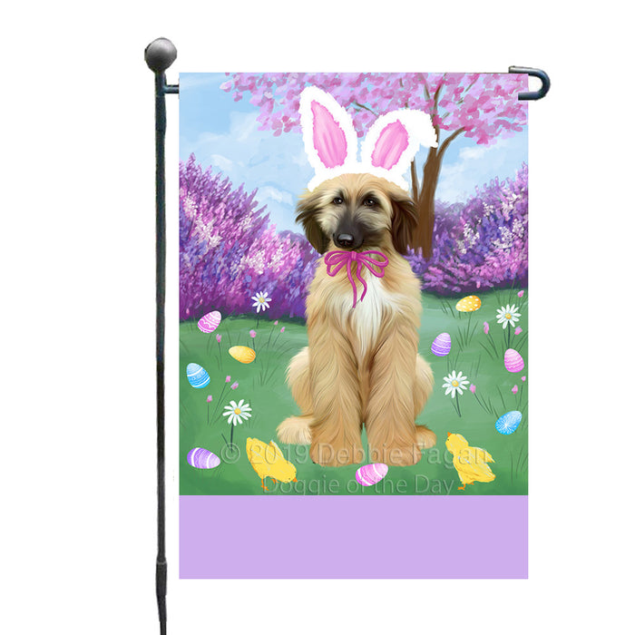 Personalized Easter Holiday Afghan Hound Dog Custom Garden Flags GFLG-DOTD-A58697