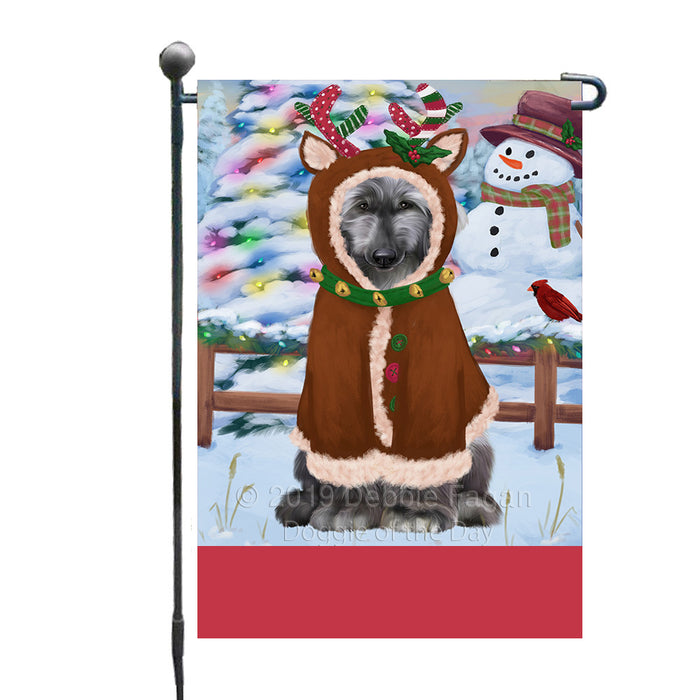 Personalized Gingerbread Candyfest Afghan Hound Dog Custom Garden Flag GFLG63880