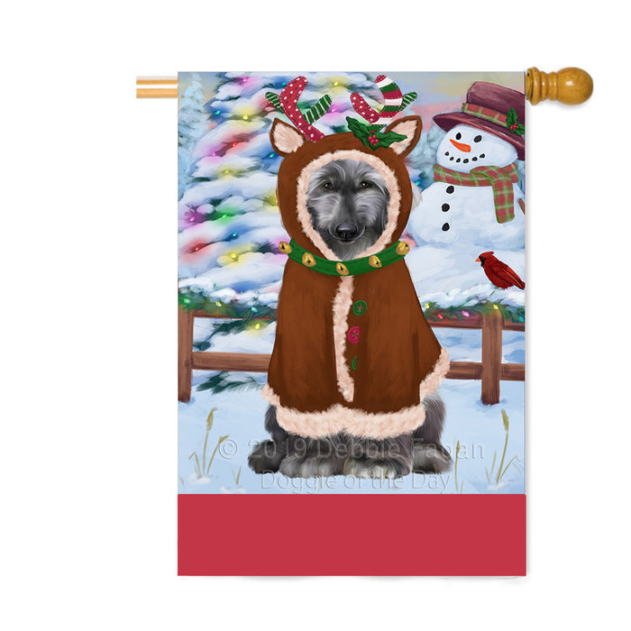 Personalized Gingerbread Candyfest Afghan Hound Dog Custom House Flag FLG63663