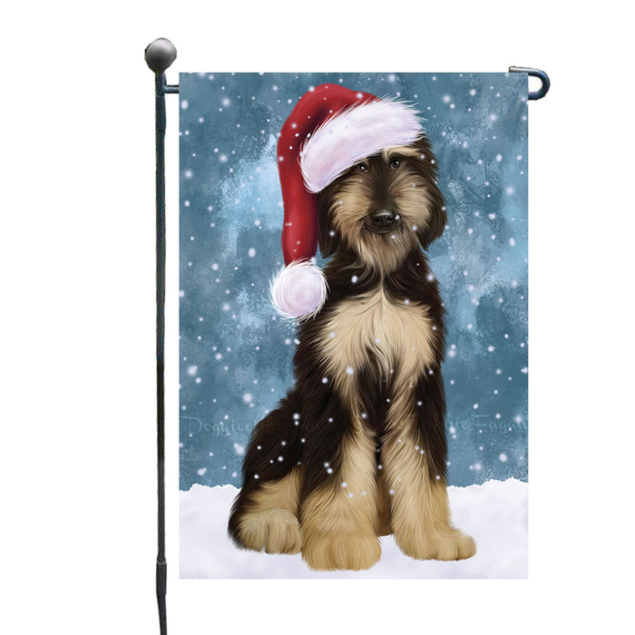 Christmas Let it Snow Afghan Hound Dog Garden Flags Outdoor Decor for Homes and Gardens Double Sided Garden Yard Spring Decorative Vertical Home Flags Garden Porch Lawn Flag for Decorations GFLG68714