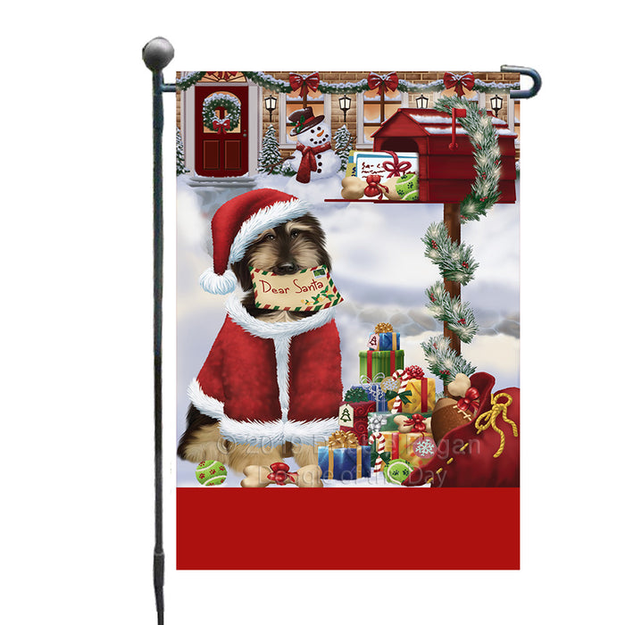 Personalized Happy Holidays Mailbox Afghan Hound Dog Christmas Custom Garden Flags GFLG-DOTD-A59872