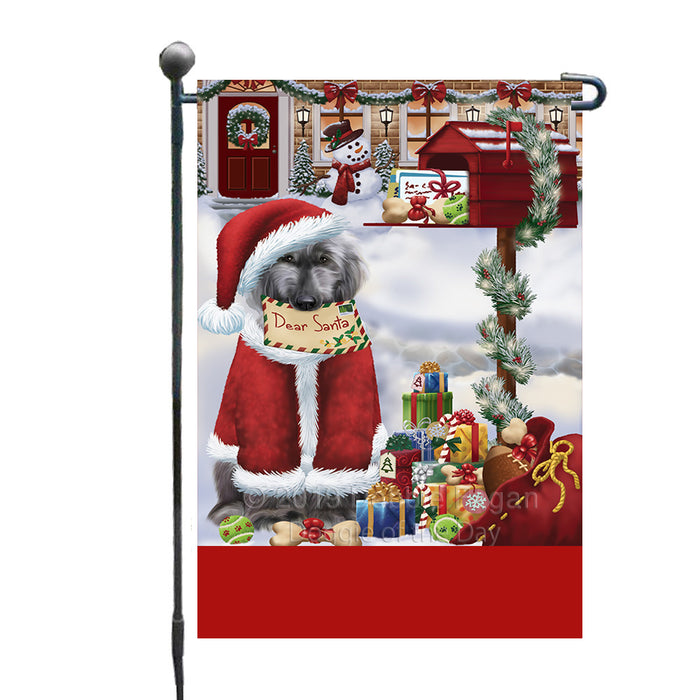 Personalized Happy Holidays Mailbox Afghan Hound Dog Christmas Custom Garden Flags GFLG-DOTD-A59873