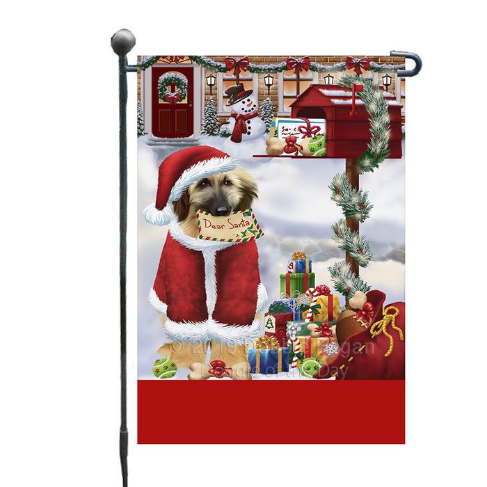 Personalized Happy Holidays Mailbox Afghan Hound Dog Christmas Custom Garden Flags GFLG-DOTD-A59874