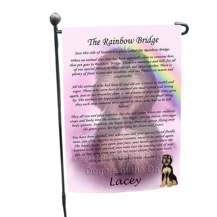 Rainbow Bridge Afghan Hound Dog Garden Flag GFLG56078