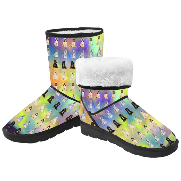 Paradise Wave Afghan Hound Dogs  Kid's Snow Boots