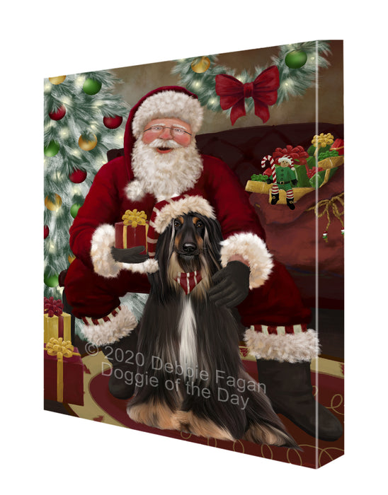 Santa I've Been Good Afghan Hound Dog Canvas Print Wall Art Décor CVS148265