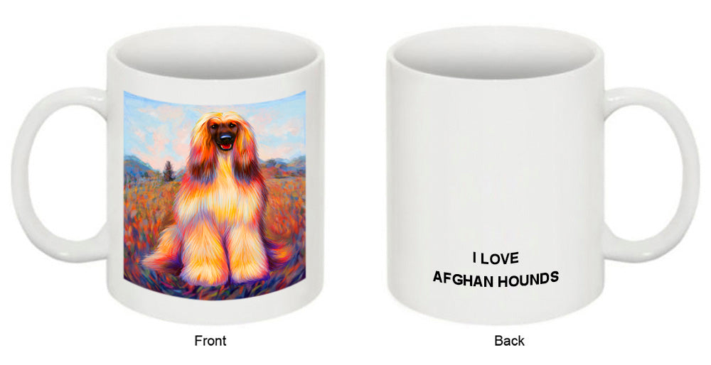 Mystic Blaze Afghan Hound Dog Coffee Mug MUG48966