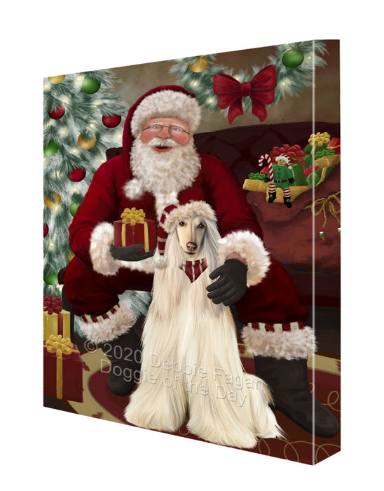 Santa I've Been Good Afghan Hound Dog Canvas Print Wall Art Décor CVS148256