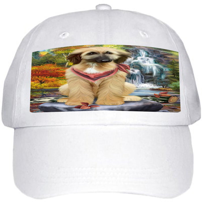 Scenic Waterfall Afghan Hound Dog Ball Hat Cap HAT52695