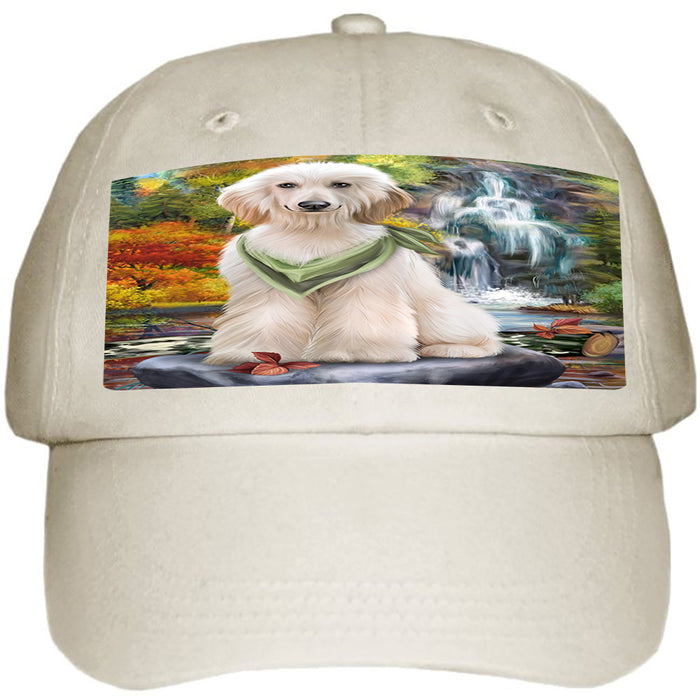 Scenic Waterfall Afghan Hound Dog Ball Hat Cap HAT52701