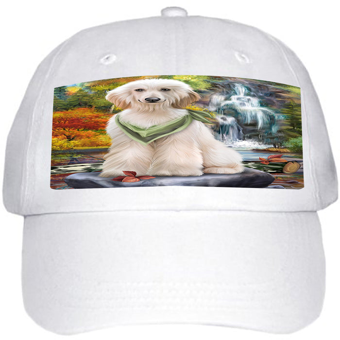 Scenic Waterfall Afghan Hound Dog Ball Hat Cap HAT52701