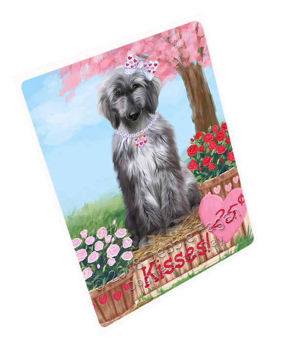 Rosie 25 Cent Kisses Afghan Hound Dog Magnet MAG72390 (Small 5.5" x 4.25")