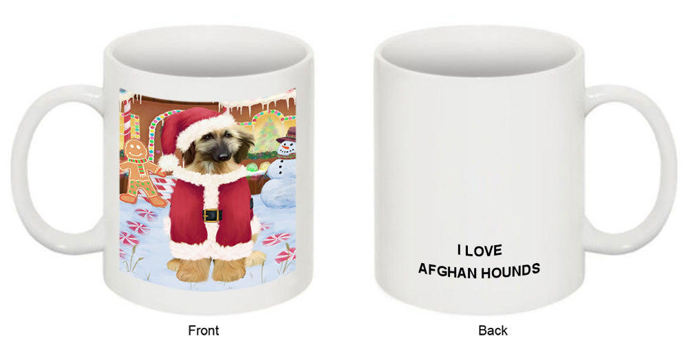 Christmas Gingerbread House Candyfest Afghan Hound Dog Coffee Mug MUG51515
