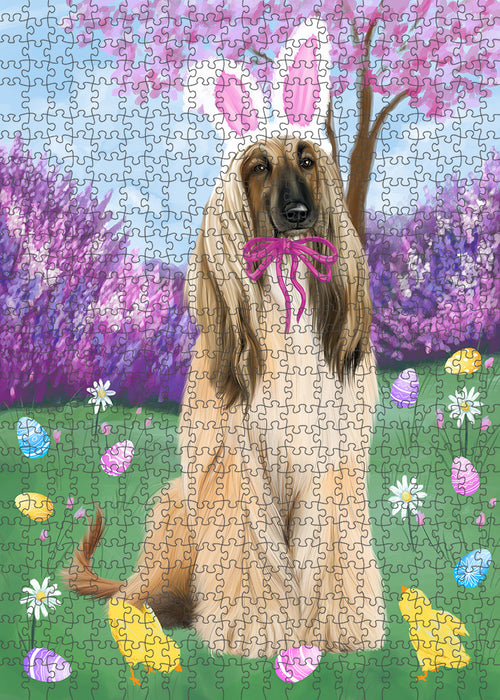 Easter Holiday Afghan Hound Dog Puzzle with Photo Tin PUZL95736